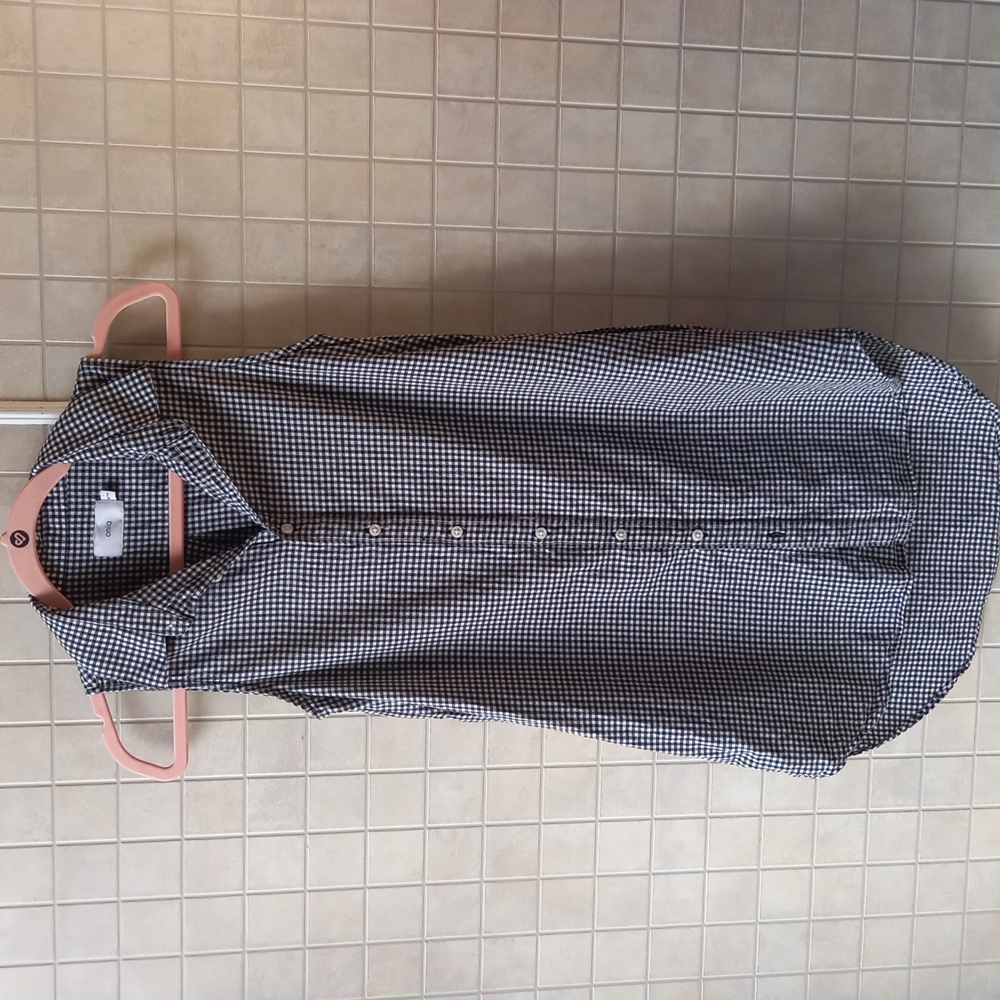 Onia Black and white button down dress